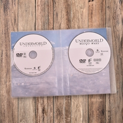 Dubbel DVD-förvaringsficka med filt - 50 st.