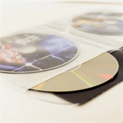 4-Dubbel DVD fickor med filt