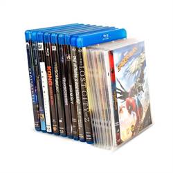 Blu-Ray förvaring: Blu-Ray paket - 50 Blu-Ray fickor, 2 Pärmar