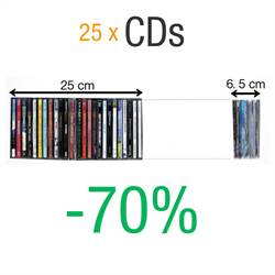 Dubbel CD fickor med filt - 50 st.
