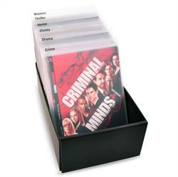 DVD-Skiljeblad inkl. etiketter med förtryckta filmgenrer - 16 st.