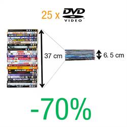 DVD fodral för DVD förvaring med plats till cover