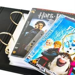 Förvara och organisera dina DVD-filmer i en ringpärm
