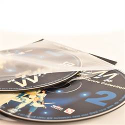 Dubbel CD fickor - plats för 2 DVD-skivor