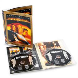 Dubbel DVD fickor - plats för 2 DVD-skivor - 50 st.