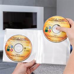 Dubbel Blu-Ray fickor - plats för 2 Blu-Ray-skivor - 50 st.