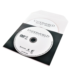 Enkel / Dubbel DVD-fickor med filt för DVD-förvaring - 50 st.