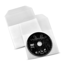 Enkel / Dubbel DVD-ficka med filt för DVD-förvaring - 50 st.