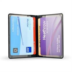 RFID-säkrad kreditkortshållare, mapp för 4 kort