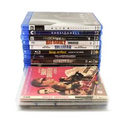 Blu-Ray fickor för Blu-Ray förvaring med plats till cover - 50 st.