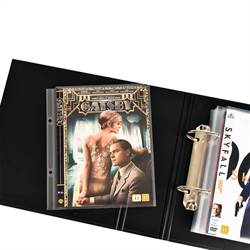 DVD paket - 100 DVD fickor, 4 DVD Pärmar - DVD förvaring